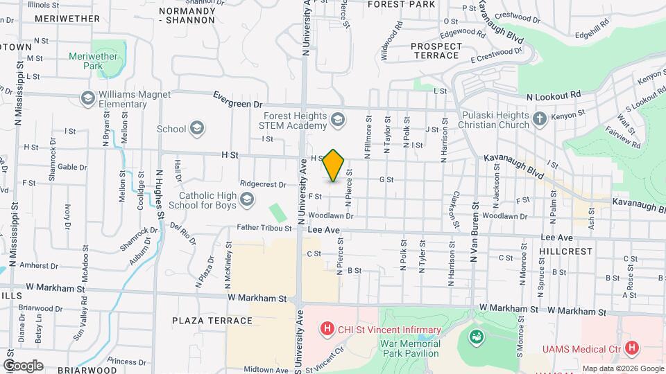 709 N Buchanan St Map and Location Details