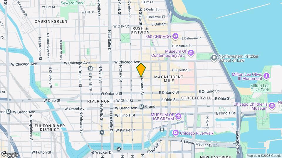 81 W Huron St Map and Location Details