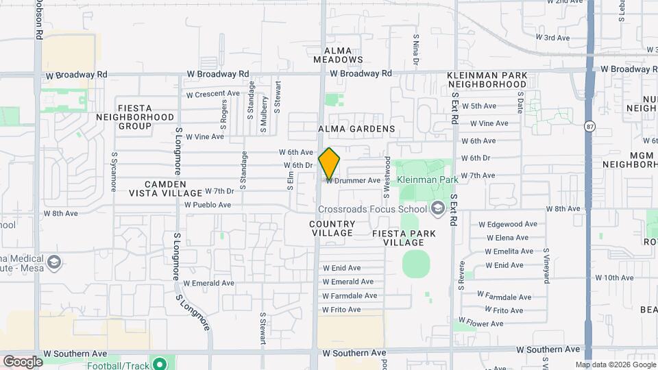 1147 W Drummer Ave Map and Location Details