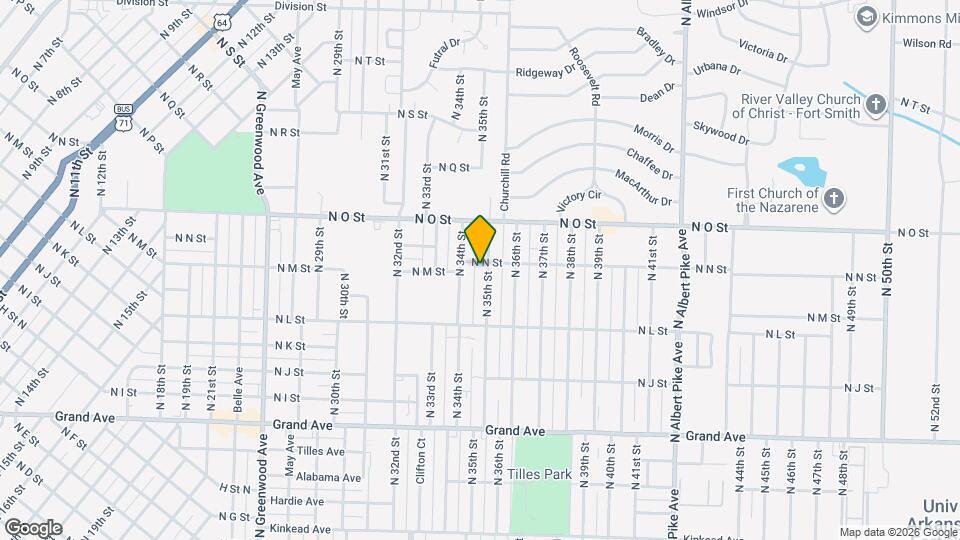 1453 N 35th St Map and Location Details