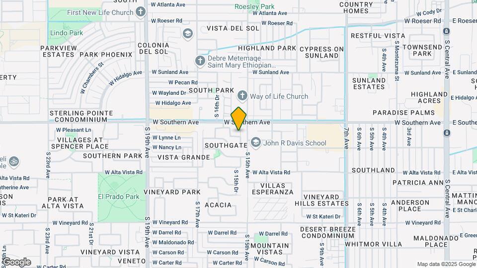 1514 W Lynne Ln Map and Location Details