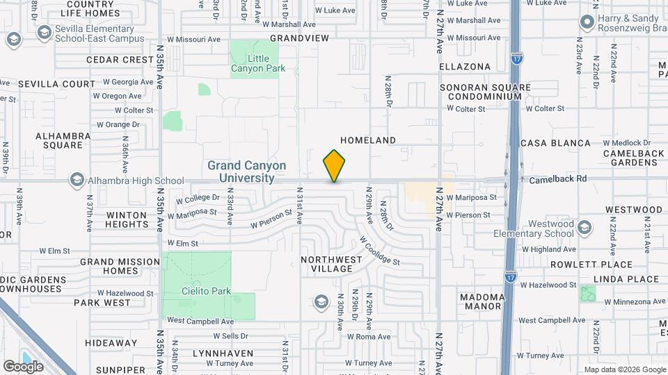 3021 W Camelback Rd Mapa y Detalles de la Ubicación