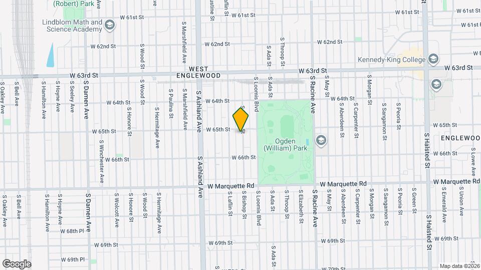 6504 S Bishop St, Unit Englewood Large Vintage Mapa y Detalles de la Ubicación