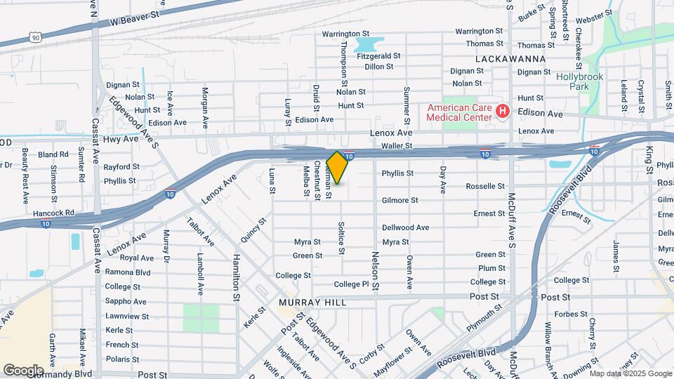 3626 Rosselle St Mapa y Detalles de la Ubicación