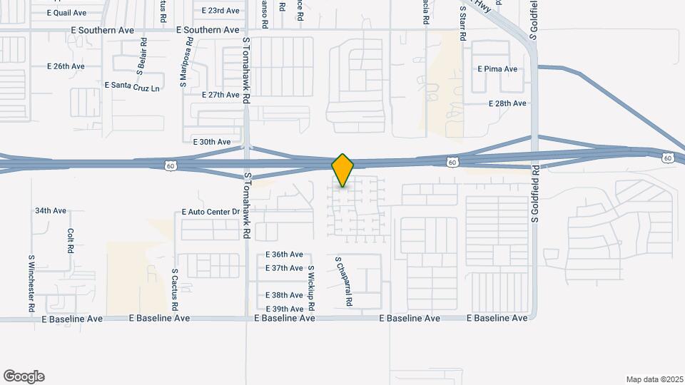3301 S Chaparral Rd Map and Location Details