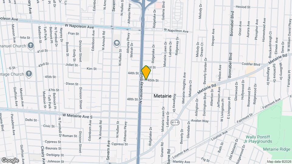 3120 45th St, Unit Back House Map and Location Details