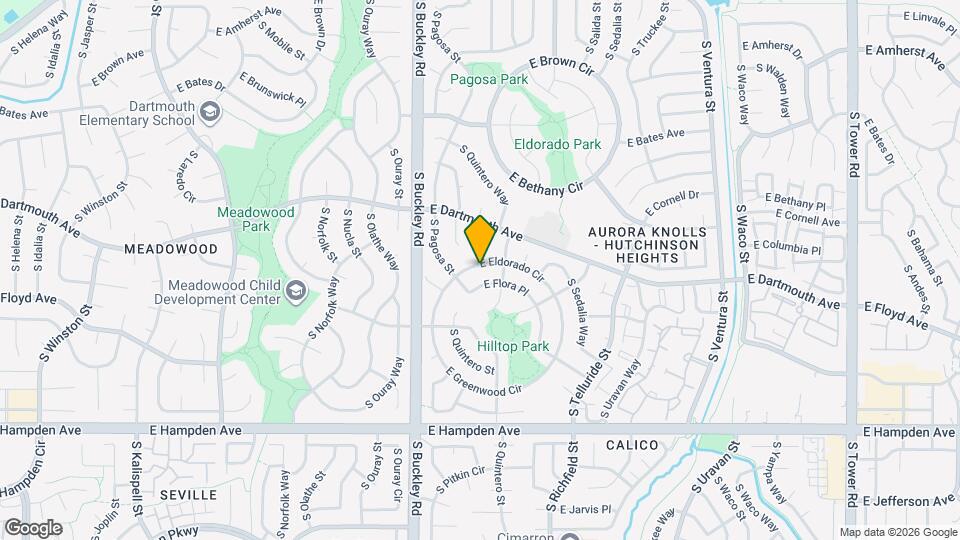 17104 E Eldorado Cir Map and Location Details
