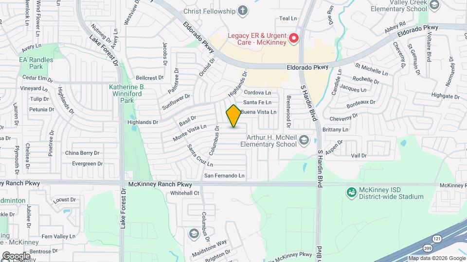 4410 San Mateo Ln Map and Location Details