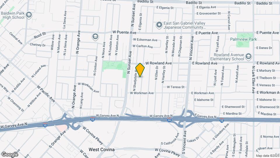 345 N Broadmoor Ave Map and Location Details