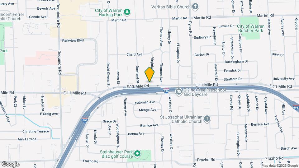 3287 E 11 Mile Rd Map and Location Details