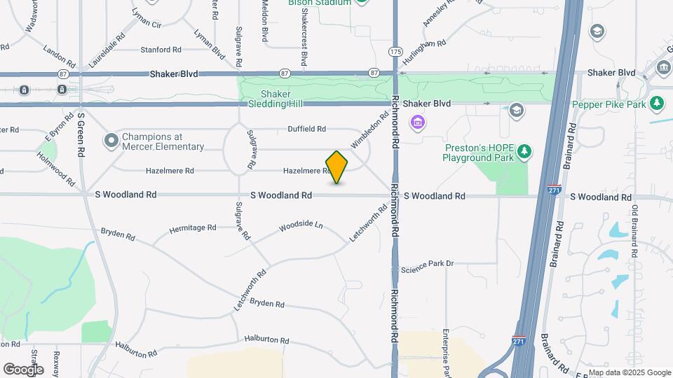 25111 S Woodland Rd Map and Location Details