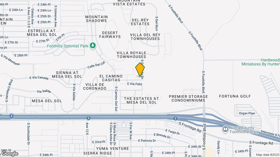 10636 S Del Vista Dr Map and Location Details