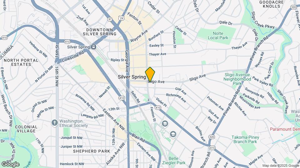850 Sligo Ave Map and Location Details