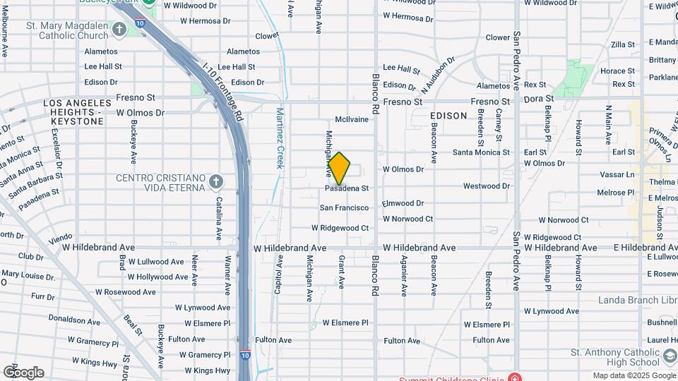 1010 Pasadena St Map and Location Details