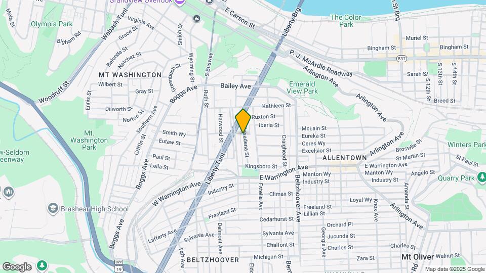 58 Pasadena St Map and Location Details