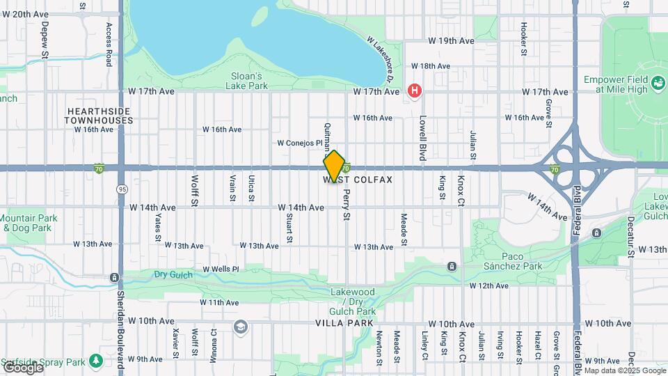 1456 Quitman St Map and Location Details