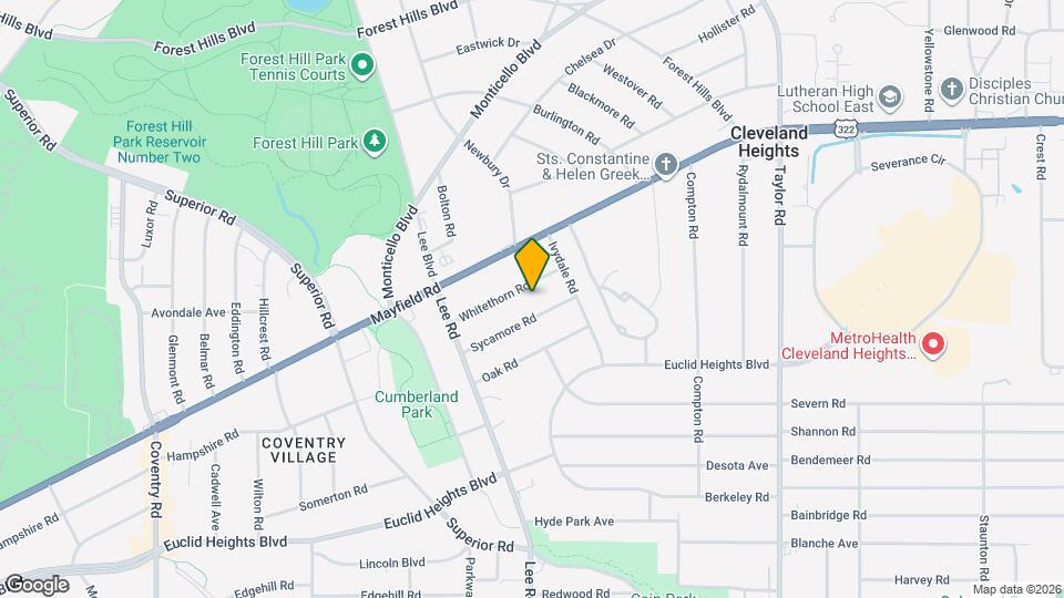 3186 Whitethorn Rd Map and Location Details