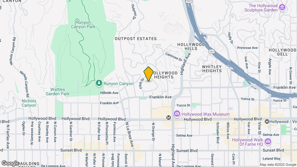 1999 N Sycamore Ave Map and Location Details