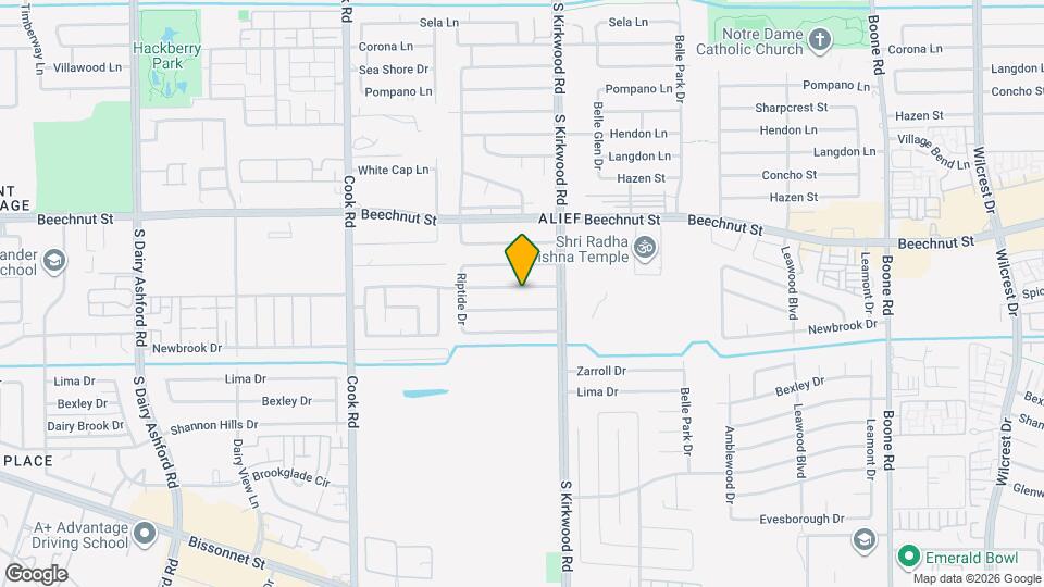 11927 Barrett Brae Dr Map and Location Details