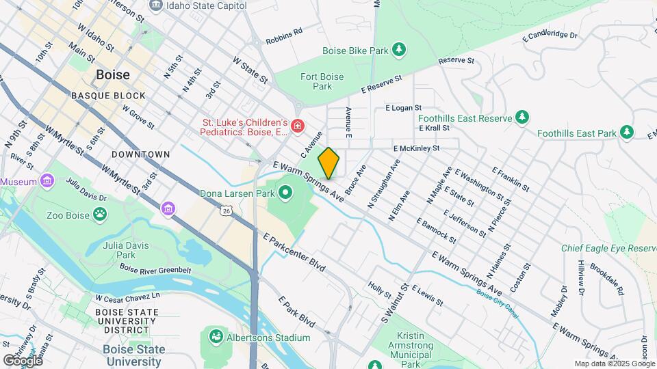 518 E Warm Springs Ave Map and Location Details