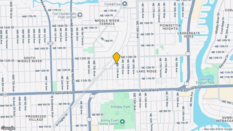 1215 NE 11th Ave Map and Location Details