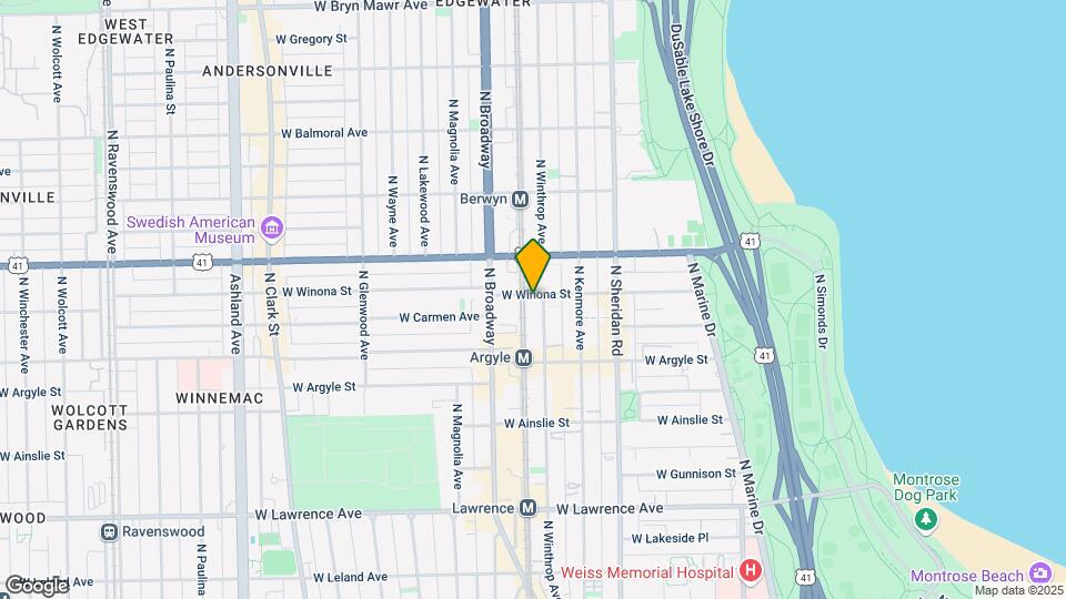 1105 W Winona St, Unit A314 Mapa y Detalles de la Ubicación
