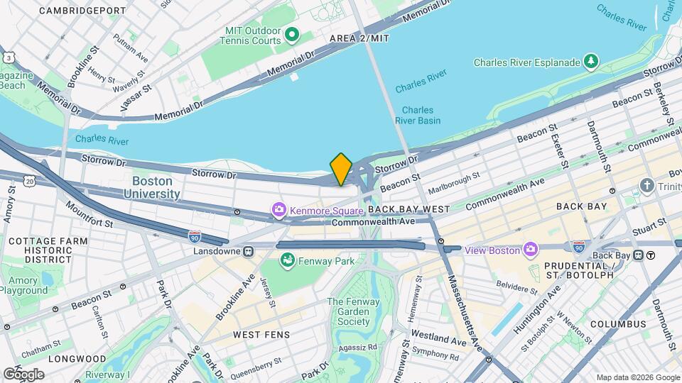 25 Bay State Rd Map and Location Details