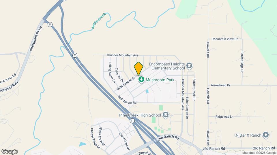 3129 Bright Moon Dr Map and Location Details