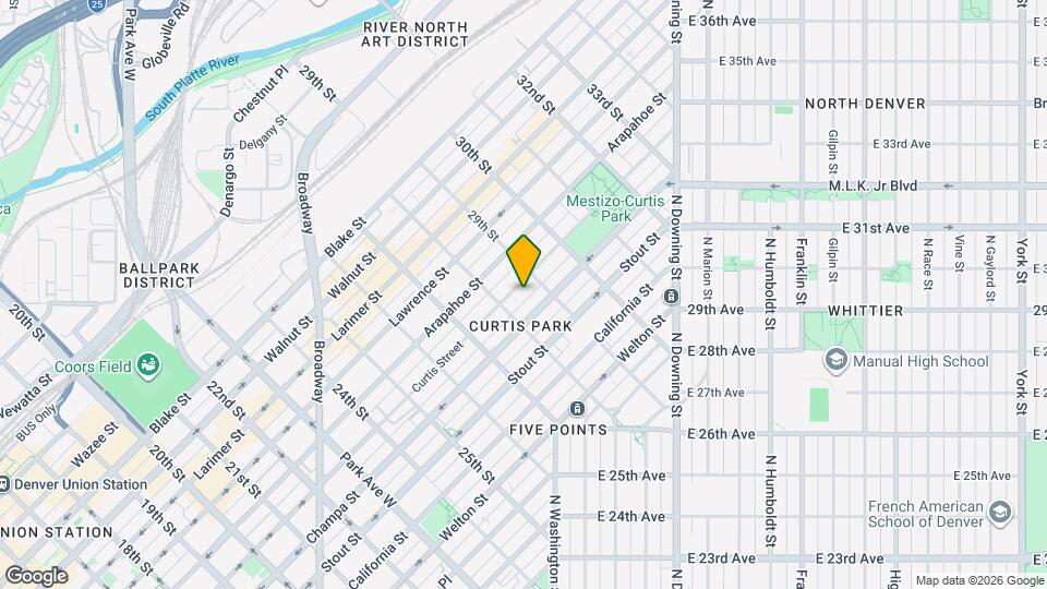 2834 Curtis Street Map and Location Details