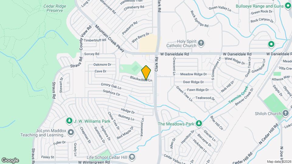 7118 Blackwillow Ln Map and Location Details