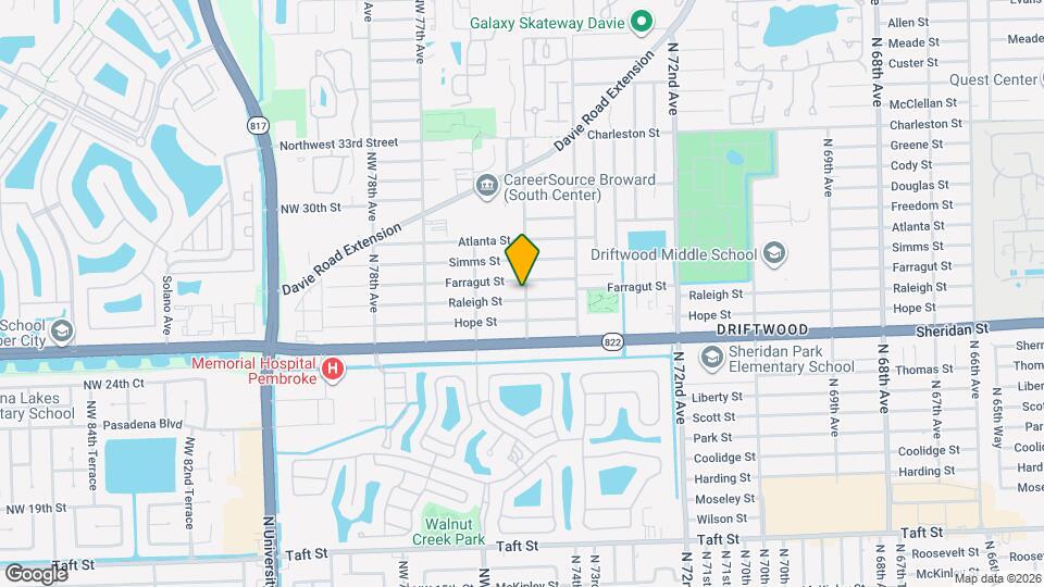 7501 Raleigh St Map and Location Details