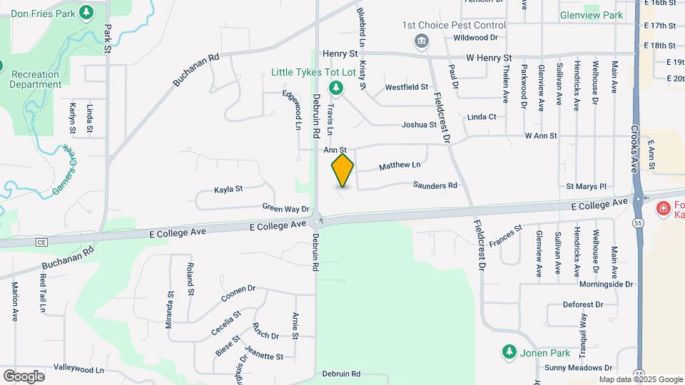 1343 Moon Ridge Ct Map and Location Details