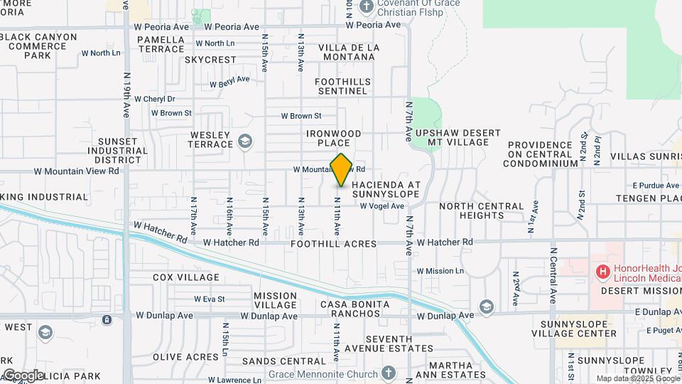 9617 N 11th Ave Map and Location Details