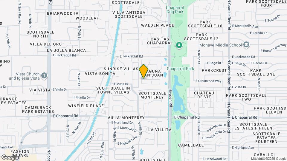 7837 E Crestwood Way Map and Location Details