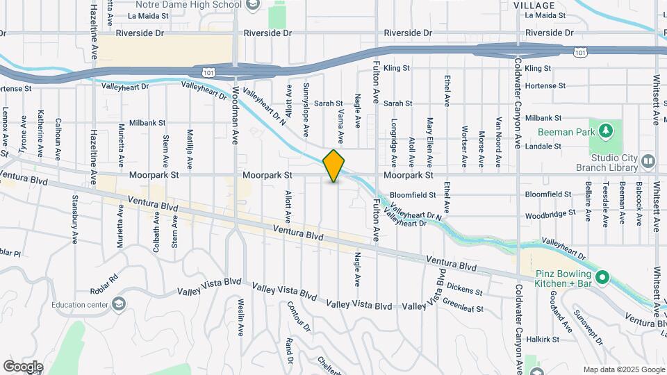 4329 Dixie Canyon Ave Mapa y Detalles de la Ubicación