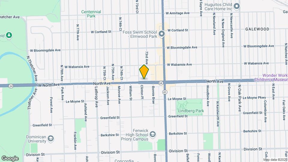 7308 W North Ave, Unit #1M Map and Location Details