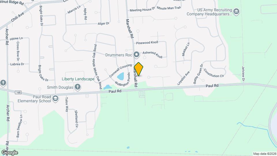 880 Marshall Rd Map and Location Details