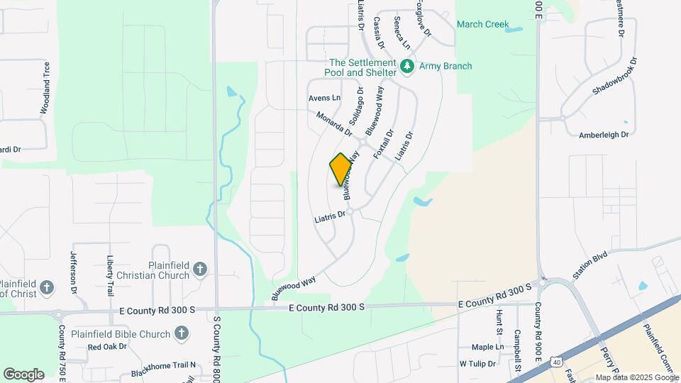2636 Bluewood Way Map and Location Details