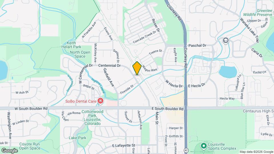2028 CENTENNIAL DR Map and Location Details