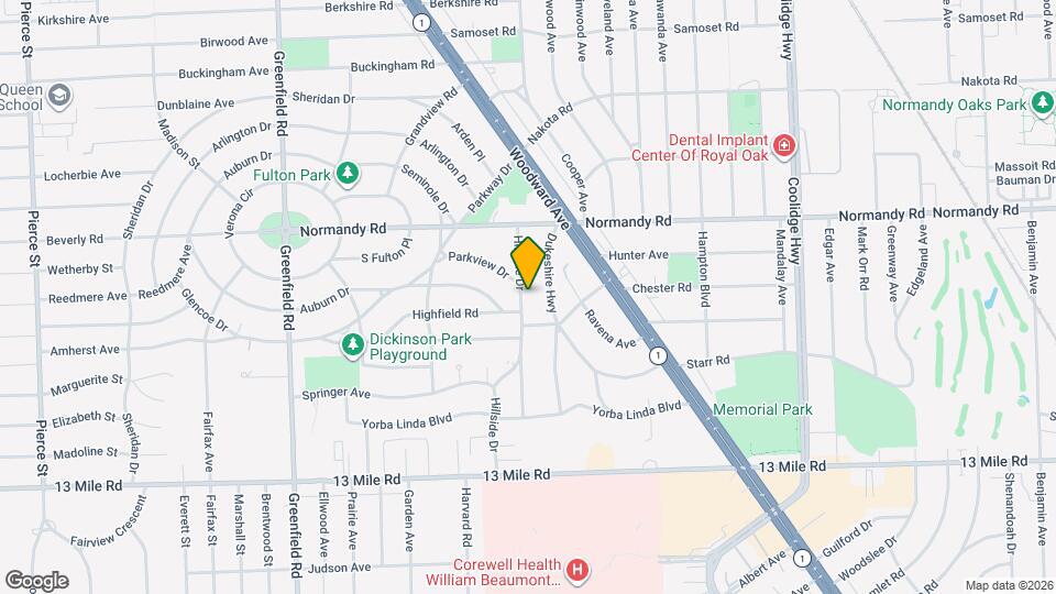 3906 Hillside Dr Map and Location Details