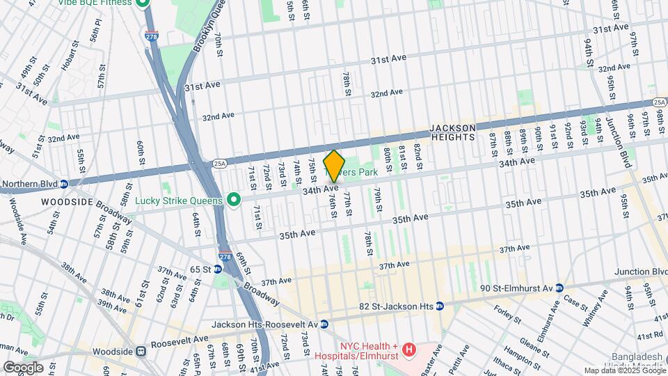 76-10 34th Ave-Unit -6R Map and Location Details