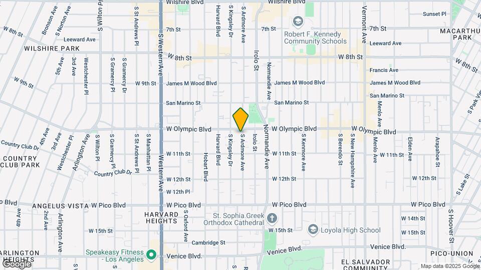 1015-1017 S Ardmore Ave Mapa y Detalles de la Ubicación