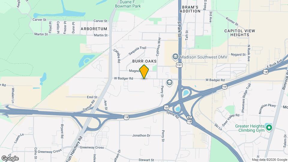 1001 W Badger Rd Mapa y Detalles de la Ubicación