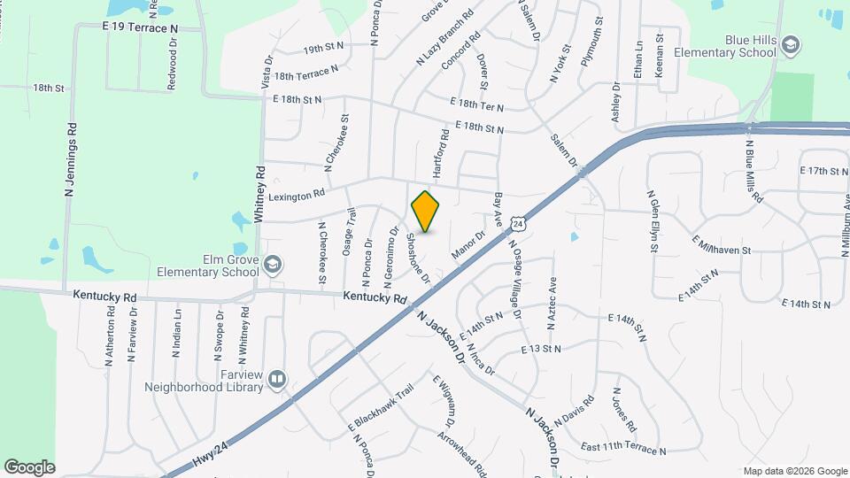 1511 N Seminole Dr Mapa y Detalles de la Ubicación