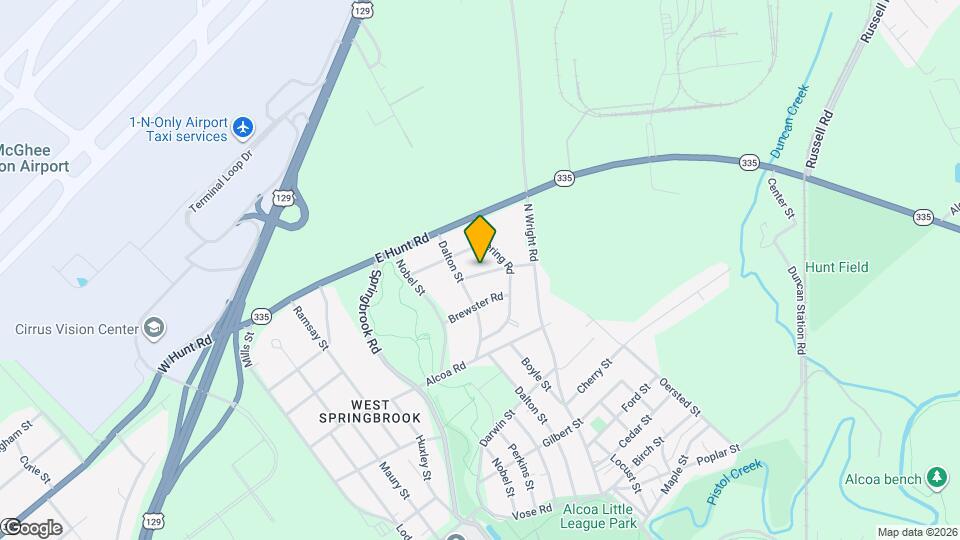 855 Burroughs Rd Map and Location Details