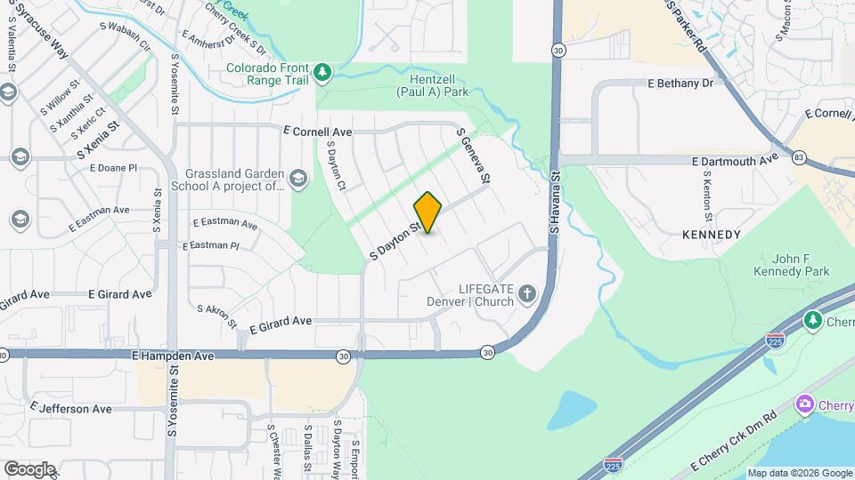 3344 S Elmira Ct Map and Location Details