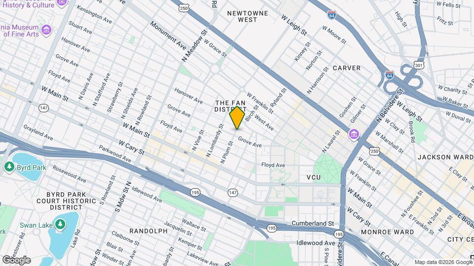 203 N Plum St, Unit 4 Map and Location Details