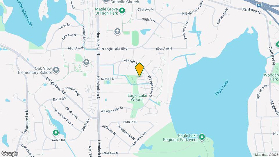 351 W Eagle Lake Dr Map and Location Details