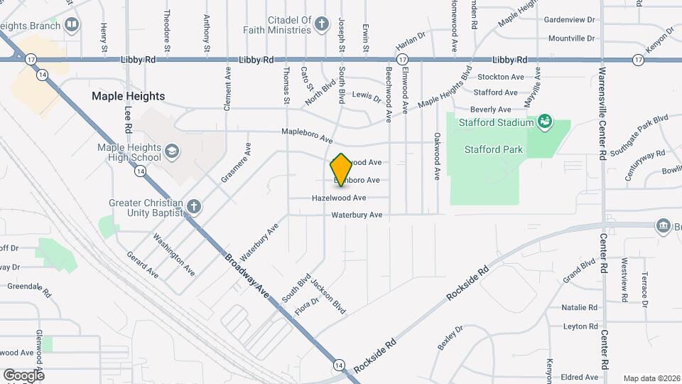 18201 Hazelwood Ave Map and Location Details