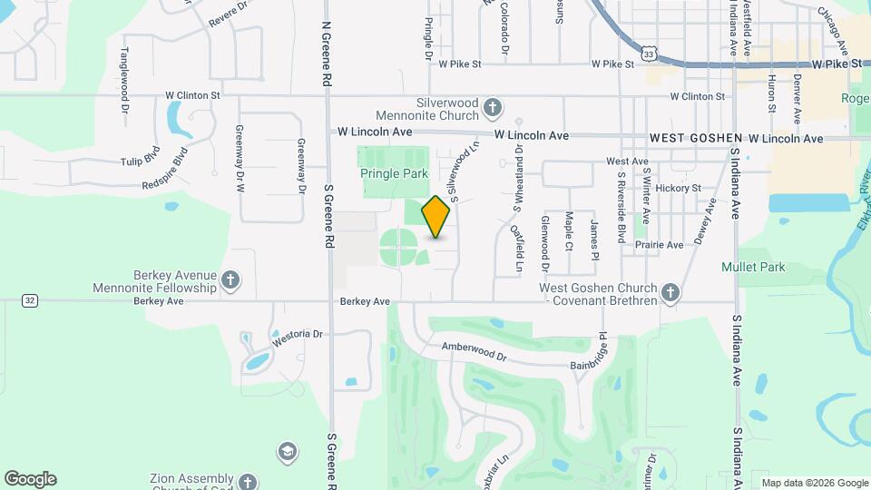 429 S Silverwood Ln Map and Location Details
